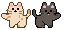 pixel cats